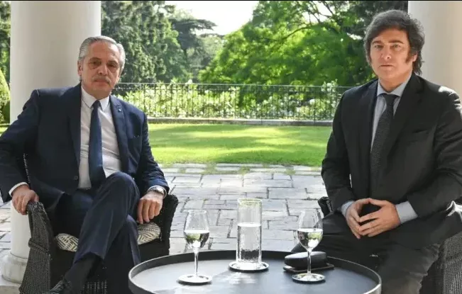 TERMINÓ LA REUNIÓN ENTRE ALBERTO FERNÁNDEZ Y JAVIER MILEI