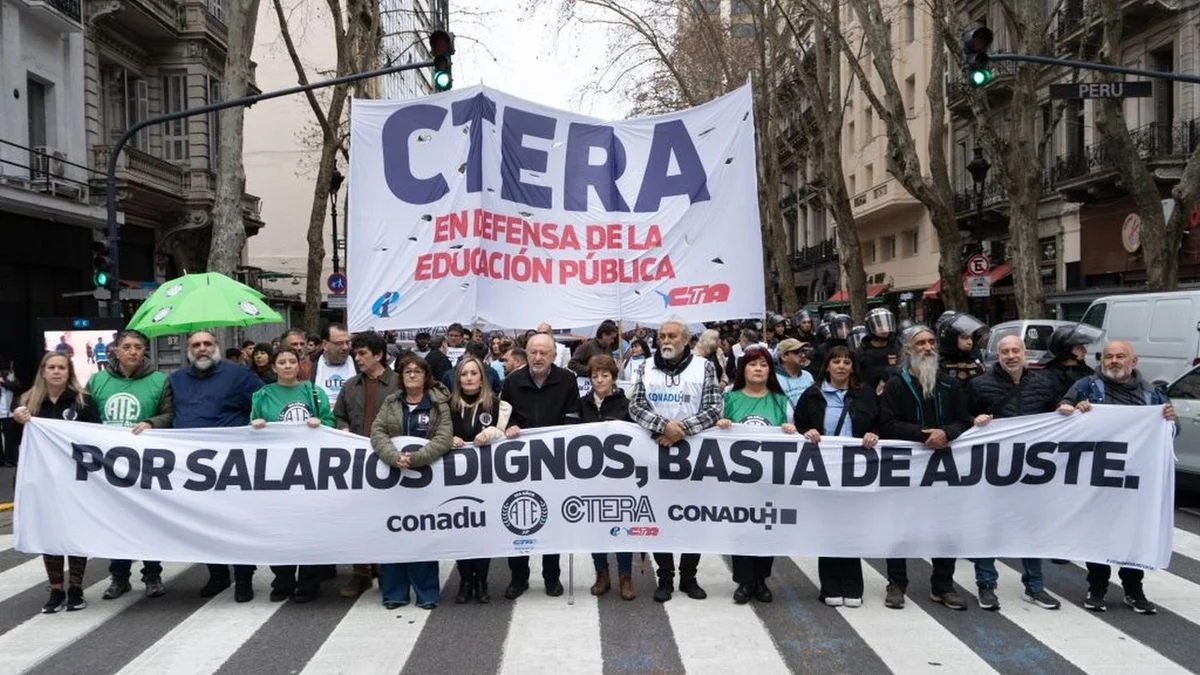 Paro docente: CTERA celebró el alto acatamiento y denunció hostigamiento del Gobierno