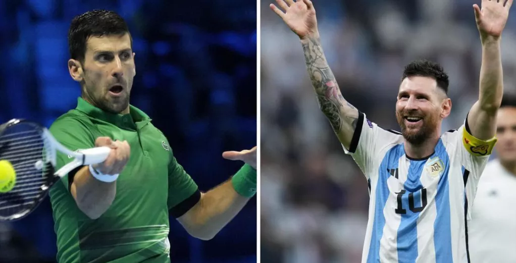 NOVAK DJOKOVIC FANÁTICO DE MESSI