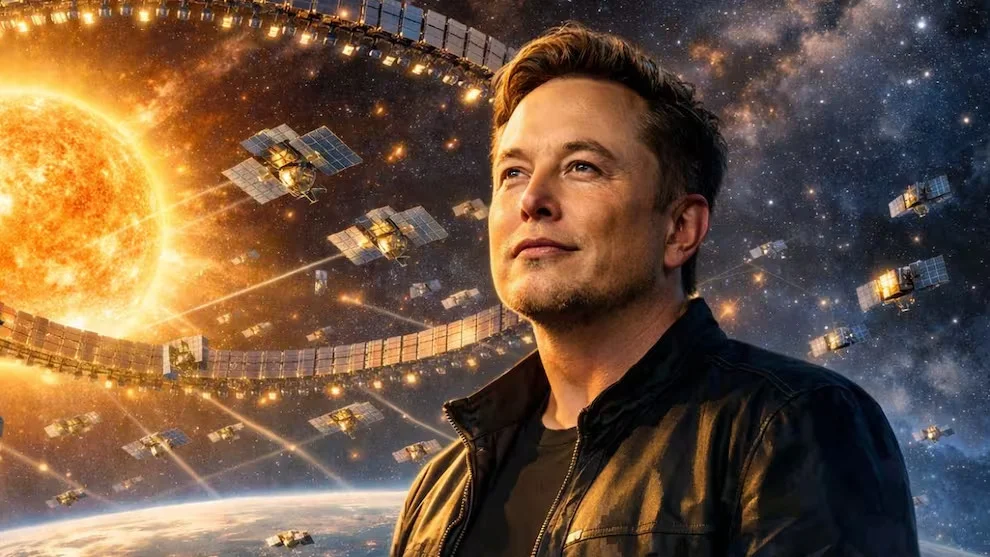 Musk apunta al Sol: un millón de satélites para crear una civilización espacial