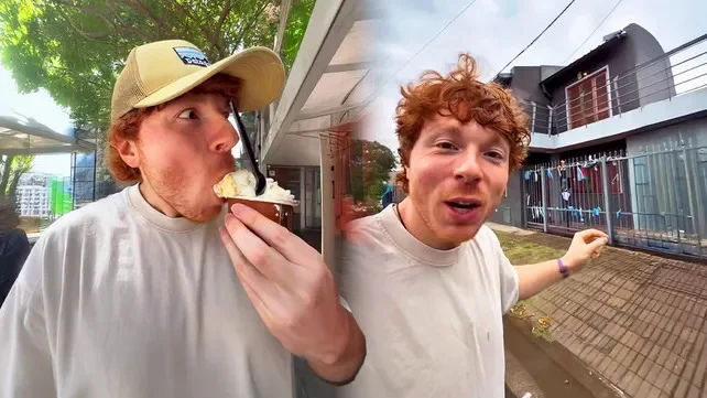 En Santa Fe, un influencer yanqui quedó fascinado con una heladería: “¿De dónde es?”