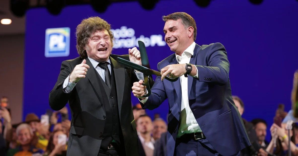 Encuesta en Brasil: el respaldo de Milei a Flávio Bolsonaro podría beneficiar a Lula