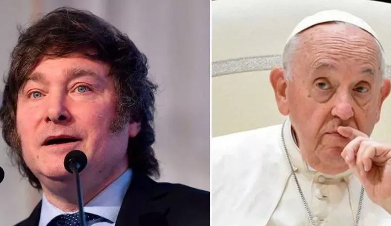 PRIMER ACERCAMIENTO DE MILEI Y EL PAPA FRANCISCO