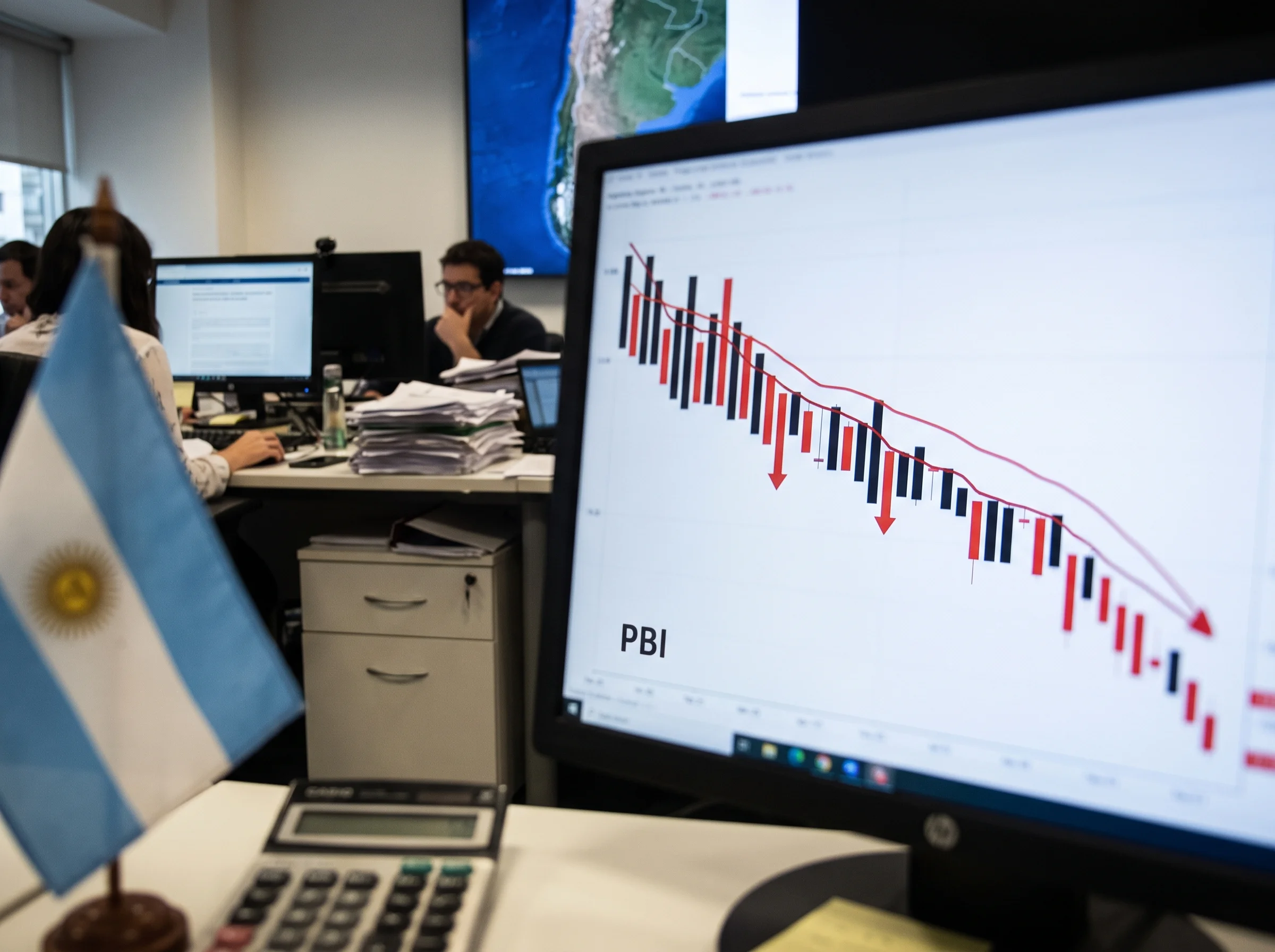 Argentina quedó al borde de la recesión técnica tras un agosto casi sin crecimiento