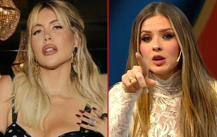 La China Suárez chicaneó a Wanda por el uso del vestido